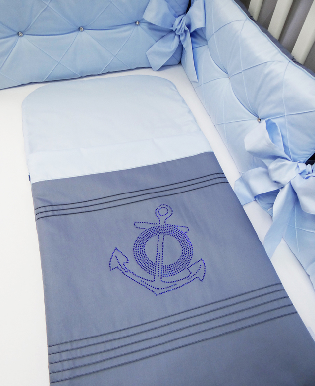 Спальный мешок #301-СинГ-2 цв.серо-синий/голубой