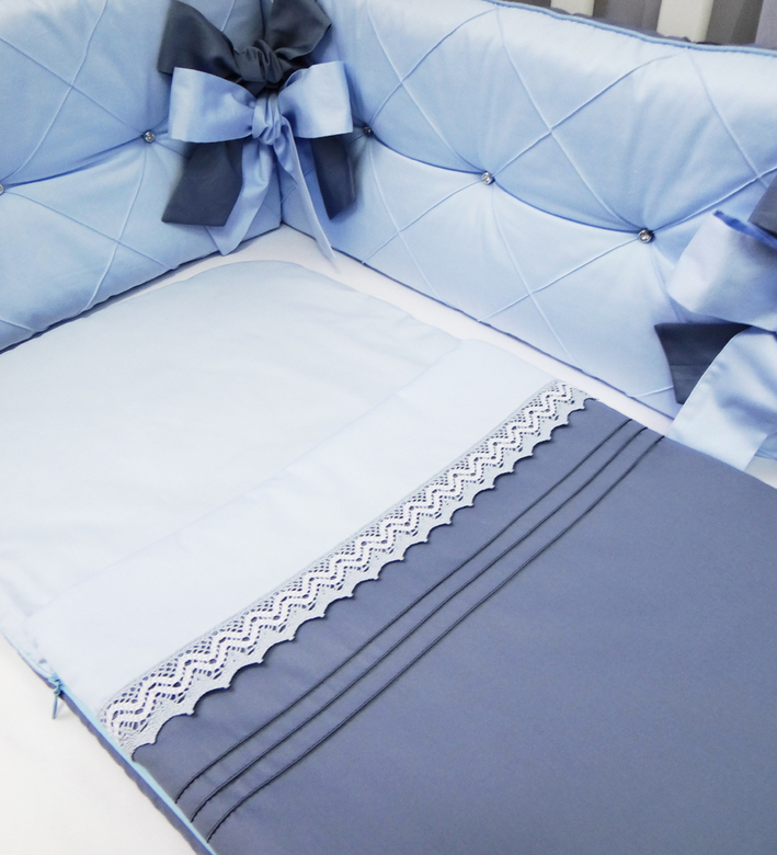 Спальный мешок #302-СинГГ цв.серо-синий/голубой