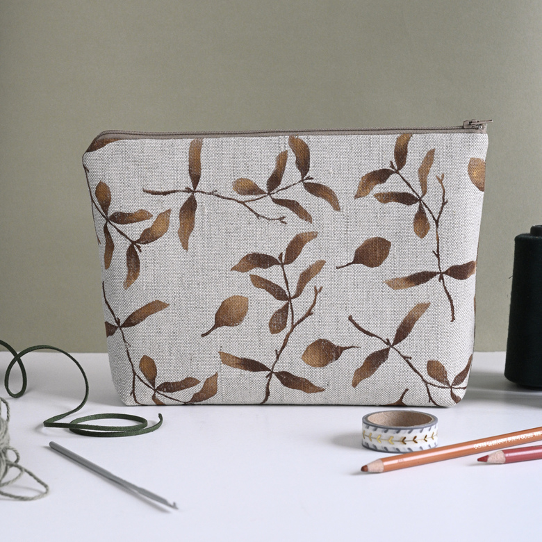 Project pouch "Gold plants"