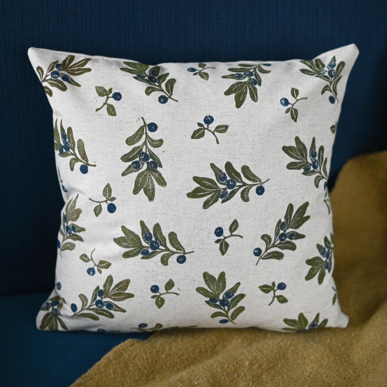 Pillow case "Blueberries"