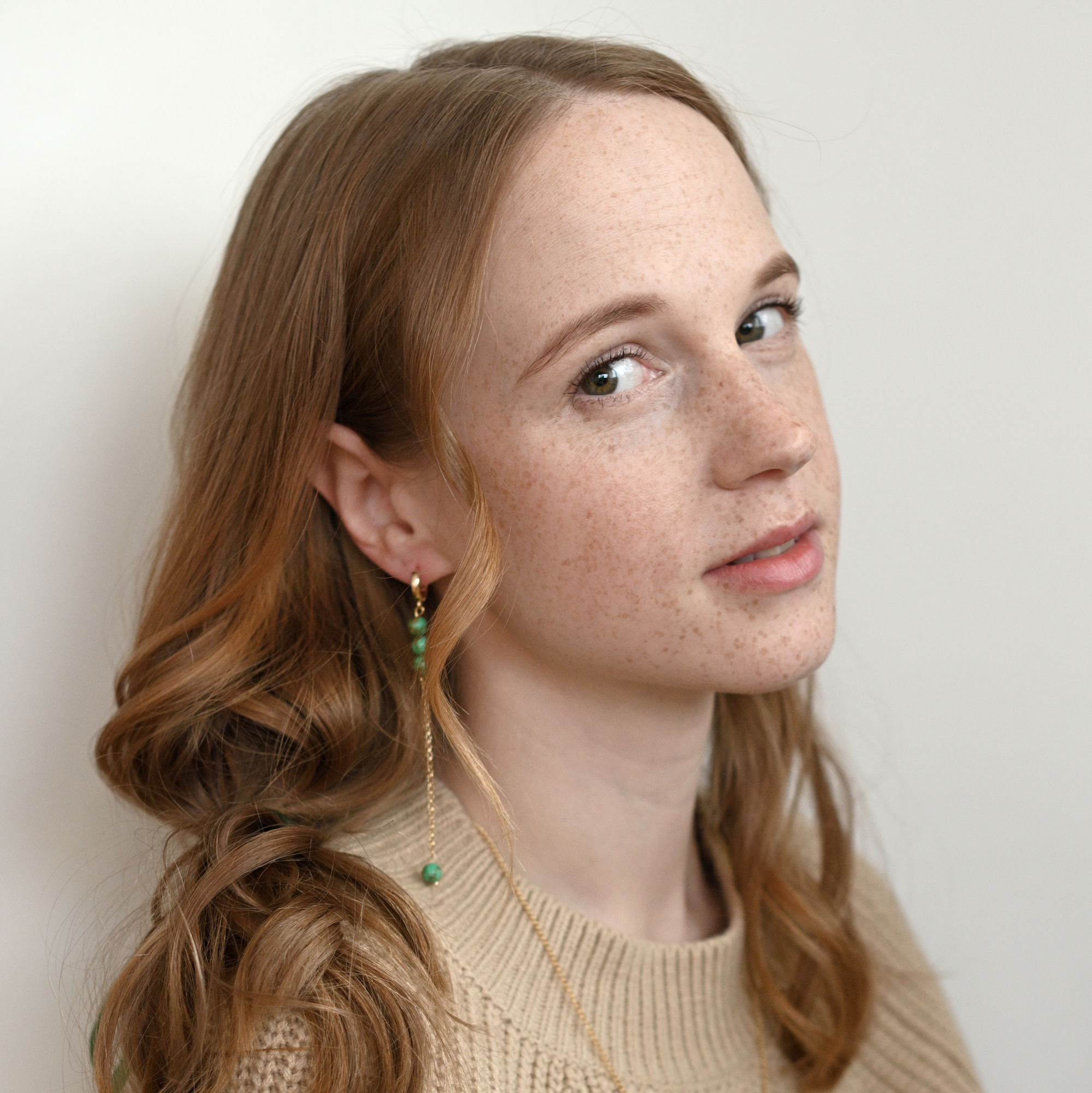 Drop earrings Fern