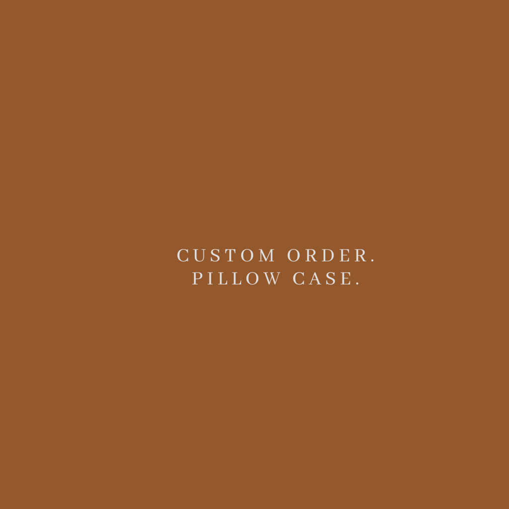 Custom order. Pillow case.