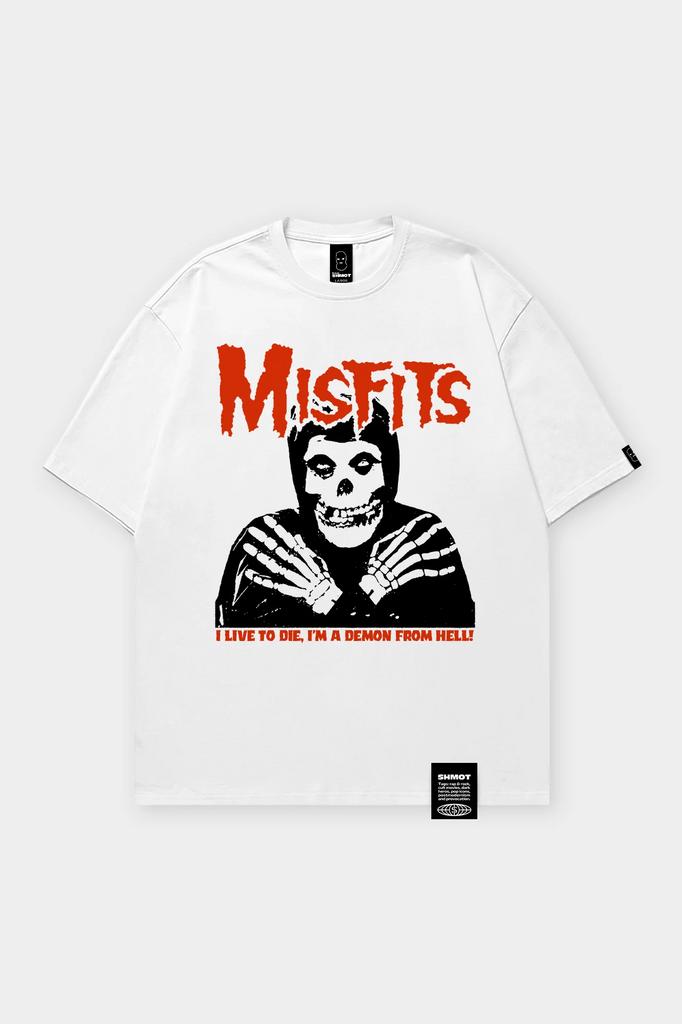 Футболка SHMOT "Misfits" MONO белый
