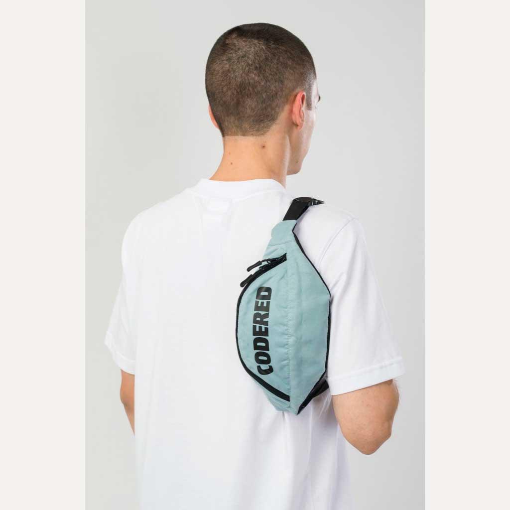 Сумка CODERED Hip Bag Голубой Бледный микрофибра/Черный принт CODERED