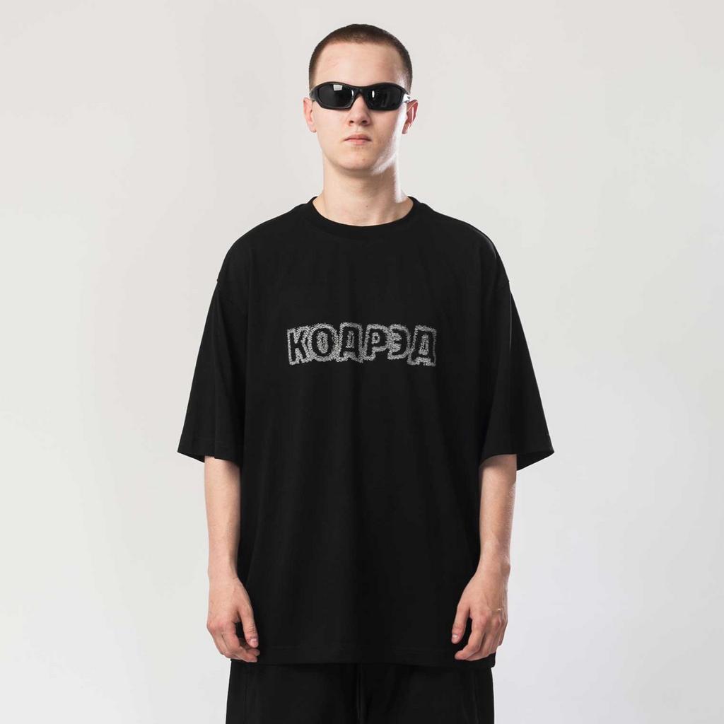 Футболка CODERED Over T Контур шумный Чёрный