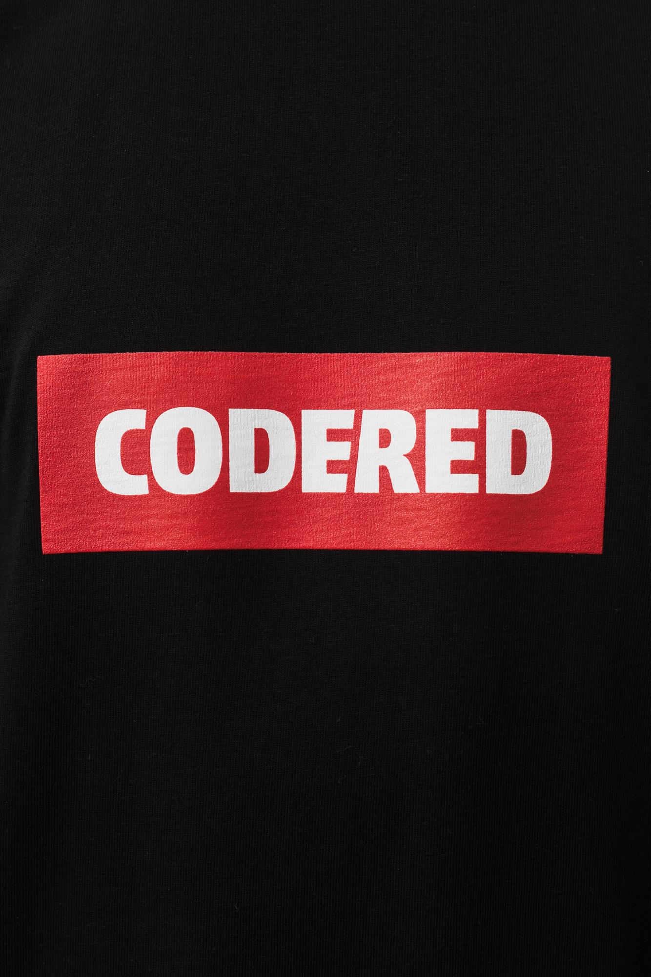 Футболка с длинным рукавом CODERED Long Red-white Box Чёрный