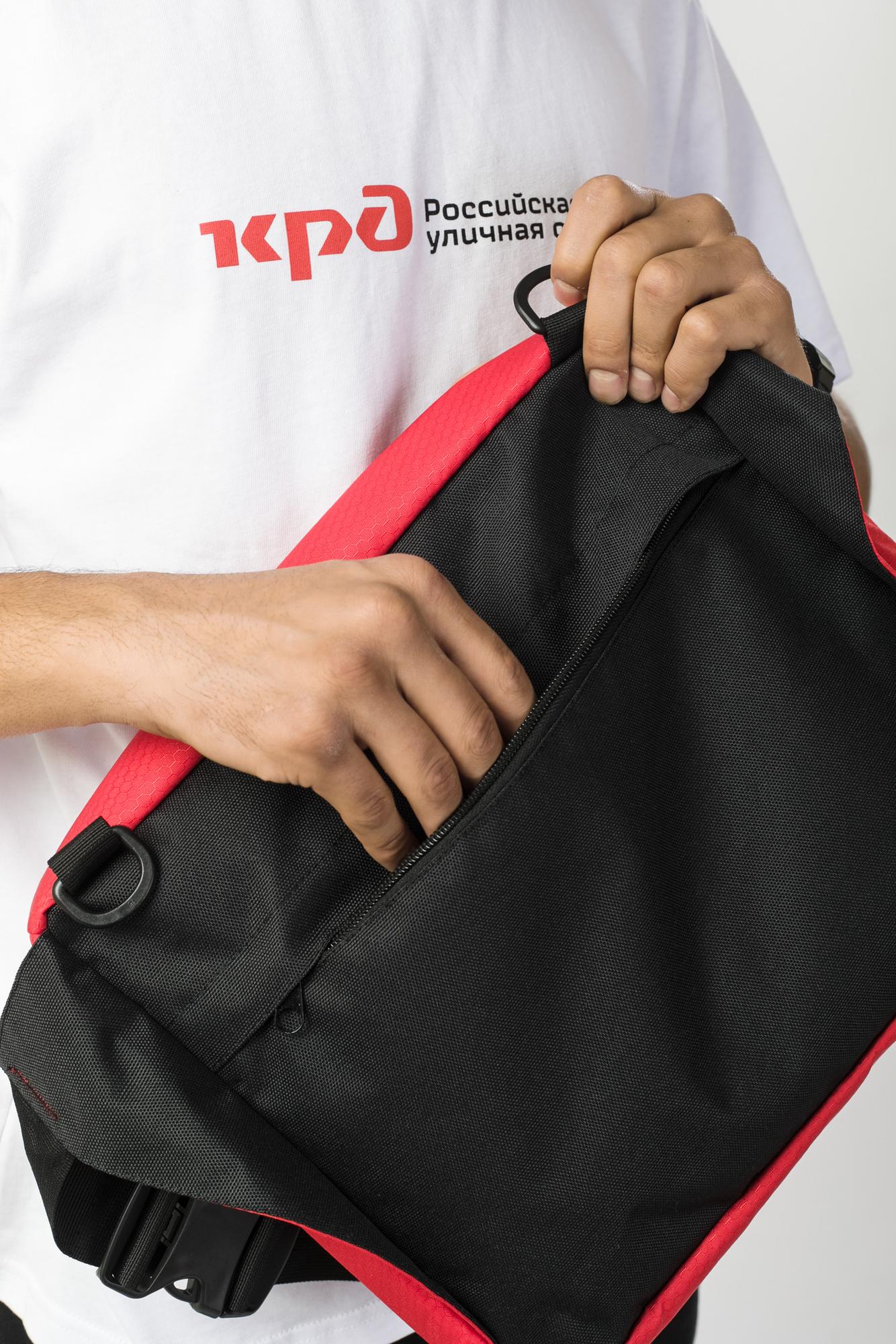 Сумка поясная CODERED Big Bag 600 ml Красный Таслан