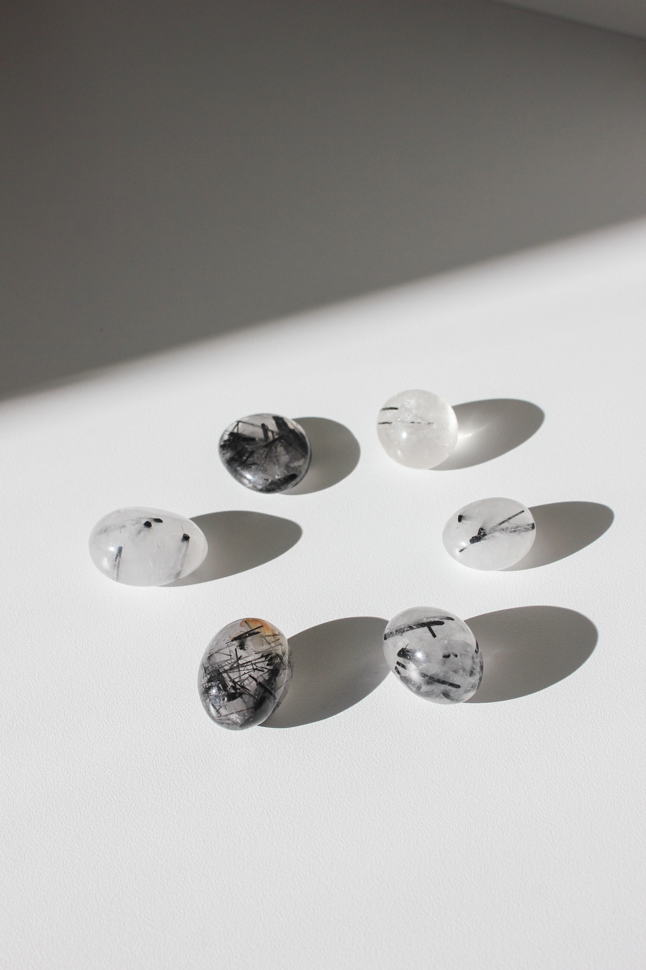 Набор - Кварц с турмалином 6шт