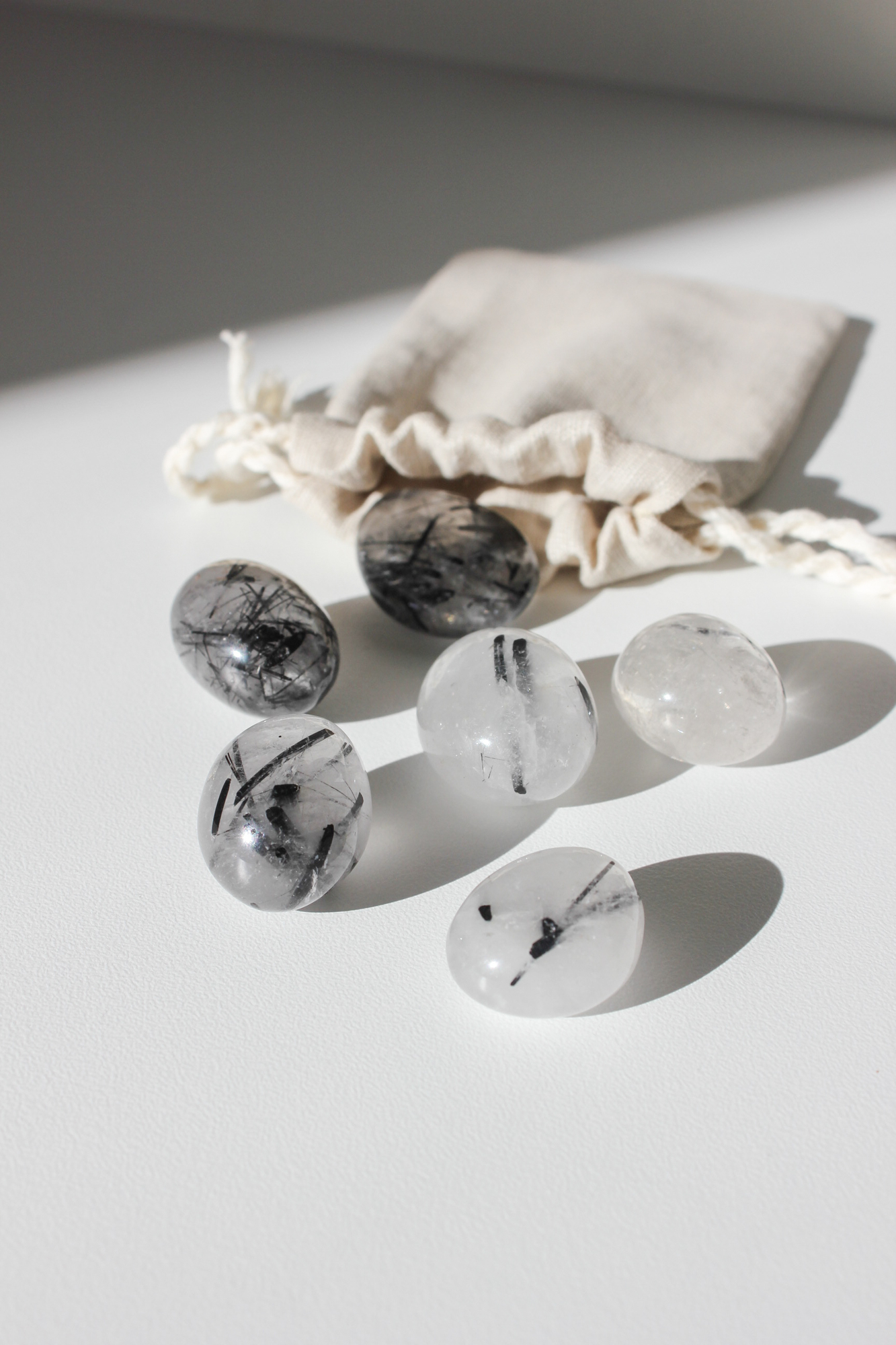 Набор - Кварц с турмалином 6шт