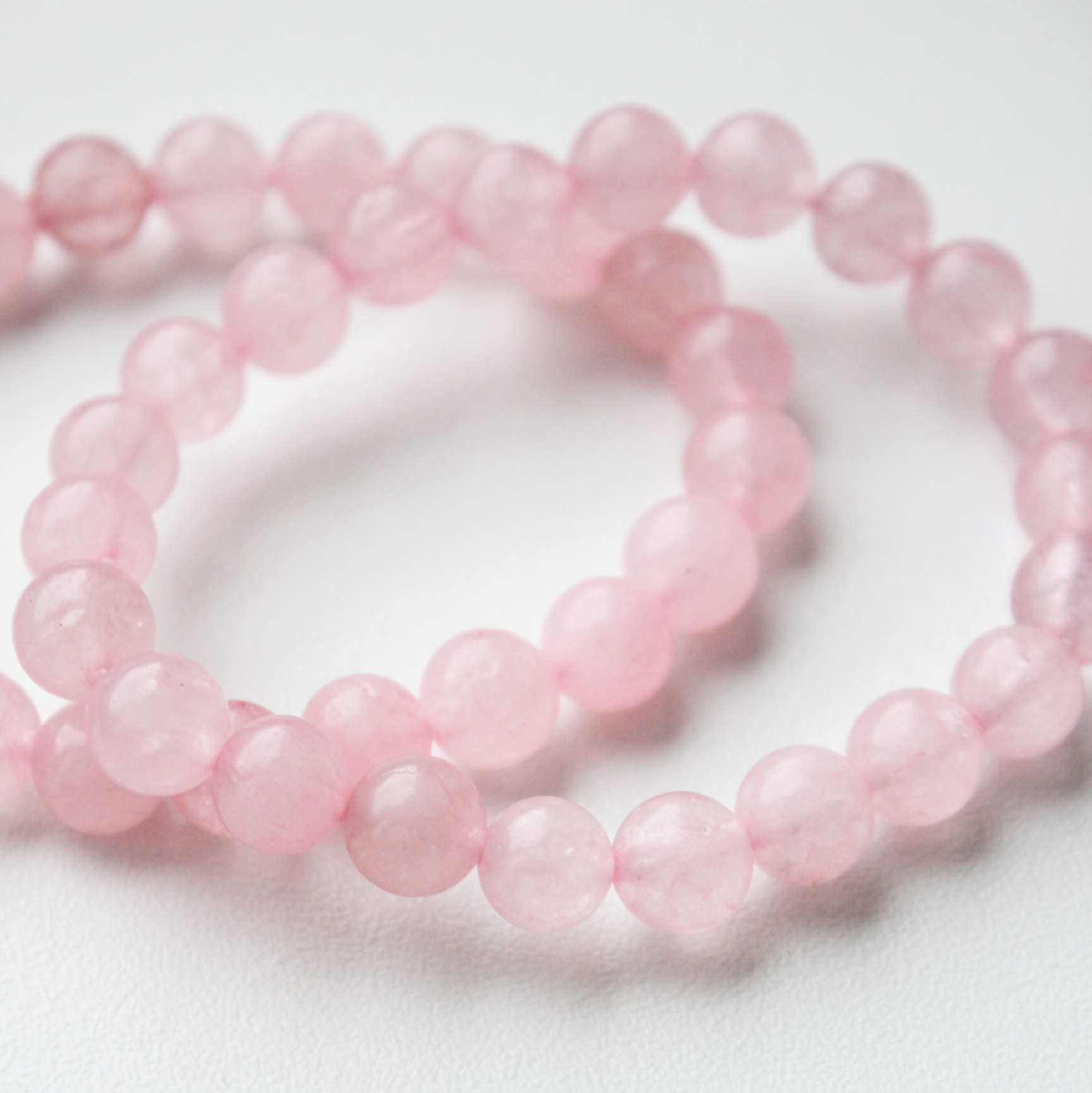 Браслет из розового кварца