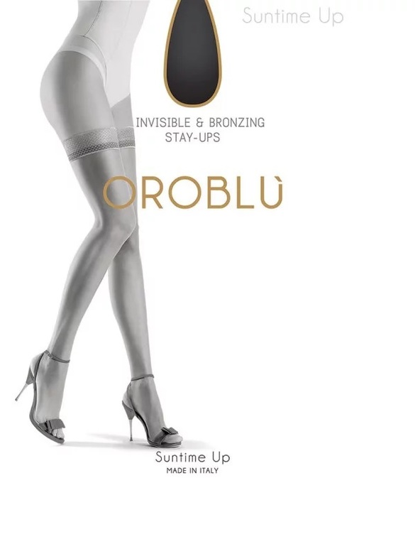 Чулки с кружевной каймой Oroblu Suntime Up 15