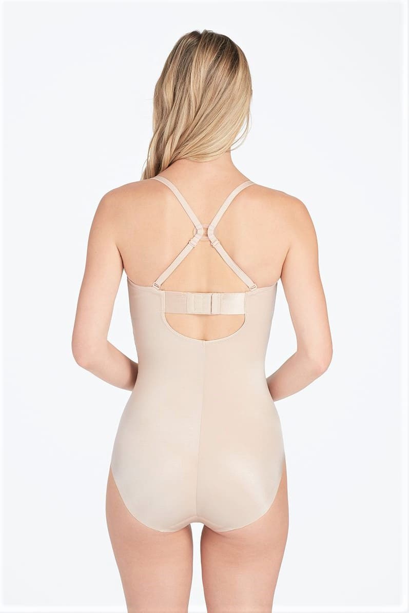 Корректирующее боди с чашечками SPANX Suit Your Fancy Strapless Cupped Panty Bodysuit 10205R
