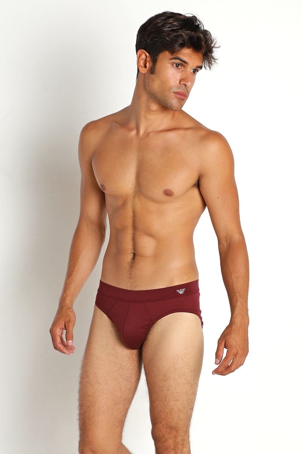 Мужские трусы слипы из модала Emporio Armani 111962 1A538
