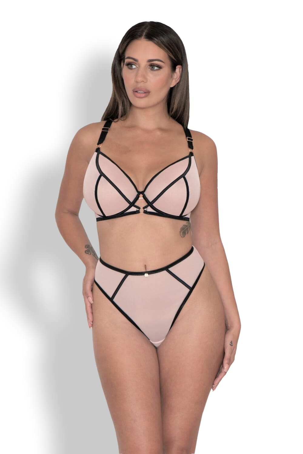 Трусы стринги с высокой талией Curvy Kate Scantilly Exposed High Waist Thong