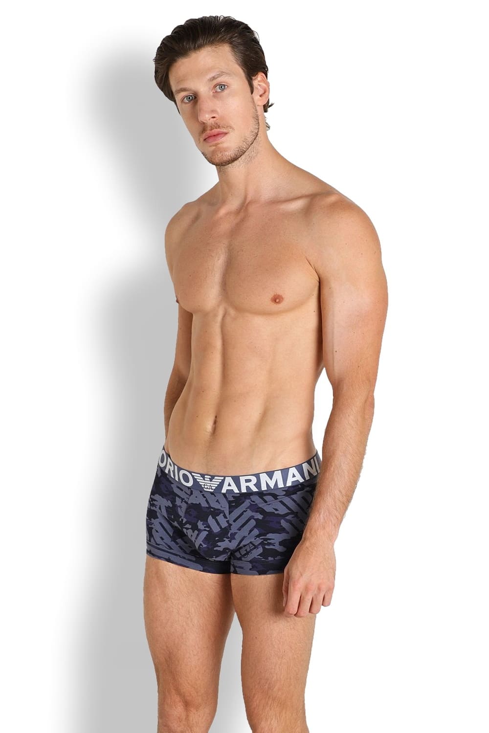 Мужские трусы боксеры из эластичного хлопка Emporio Armani 111389 2R509