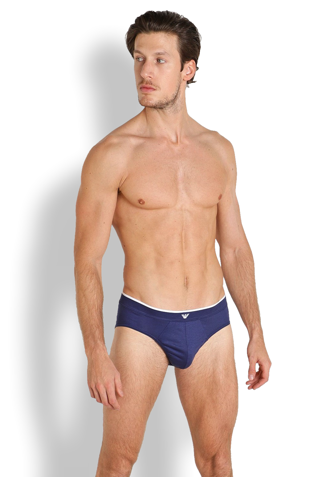 Мужские трусы слипы из модала и хлопка Emporio Armani 111975 2R538