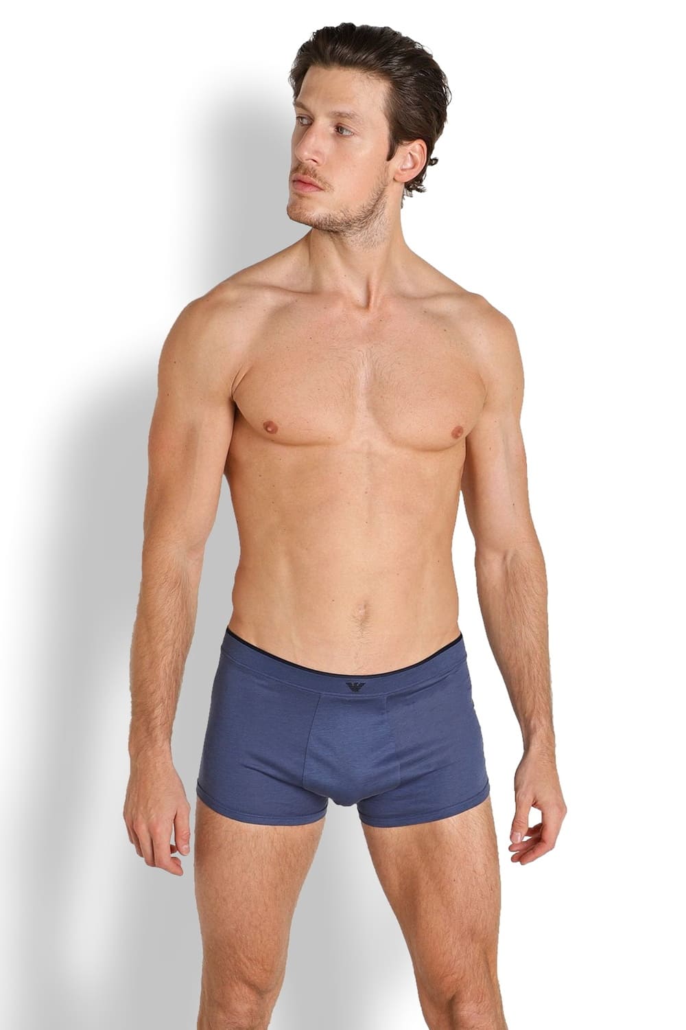 Мужские трусы боксеры из модала и хлопка Emporio Armani 111982 2R538