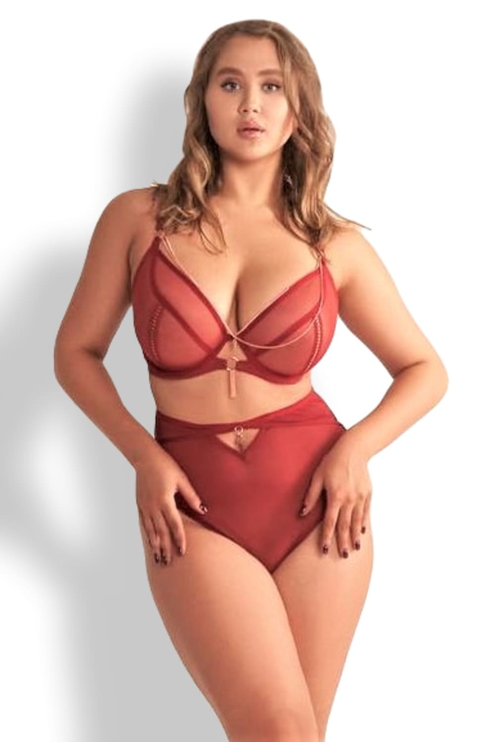Бюстгальтер с глубоким вырезом Curvy Kate Scantilly Unchained ST016101DRE