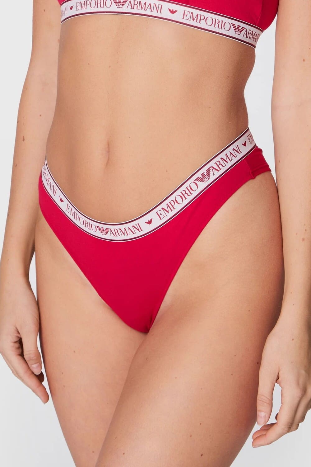 Трусы бразилиано из хлопка Emporio Armani 163337 2F227