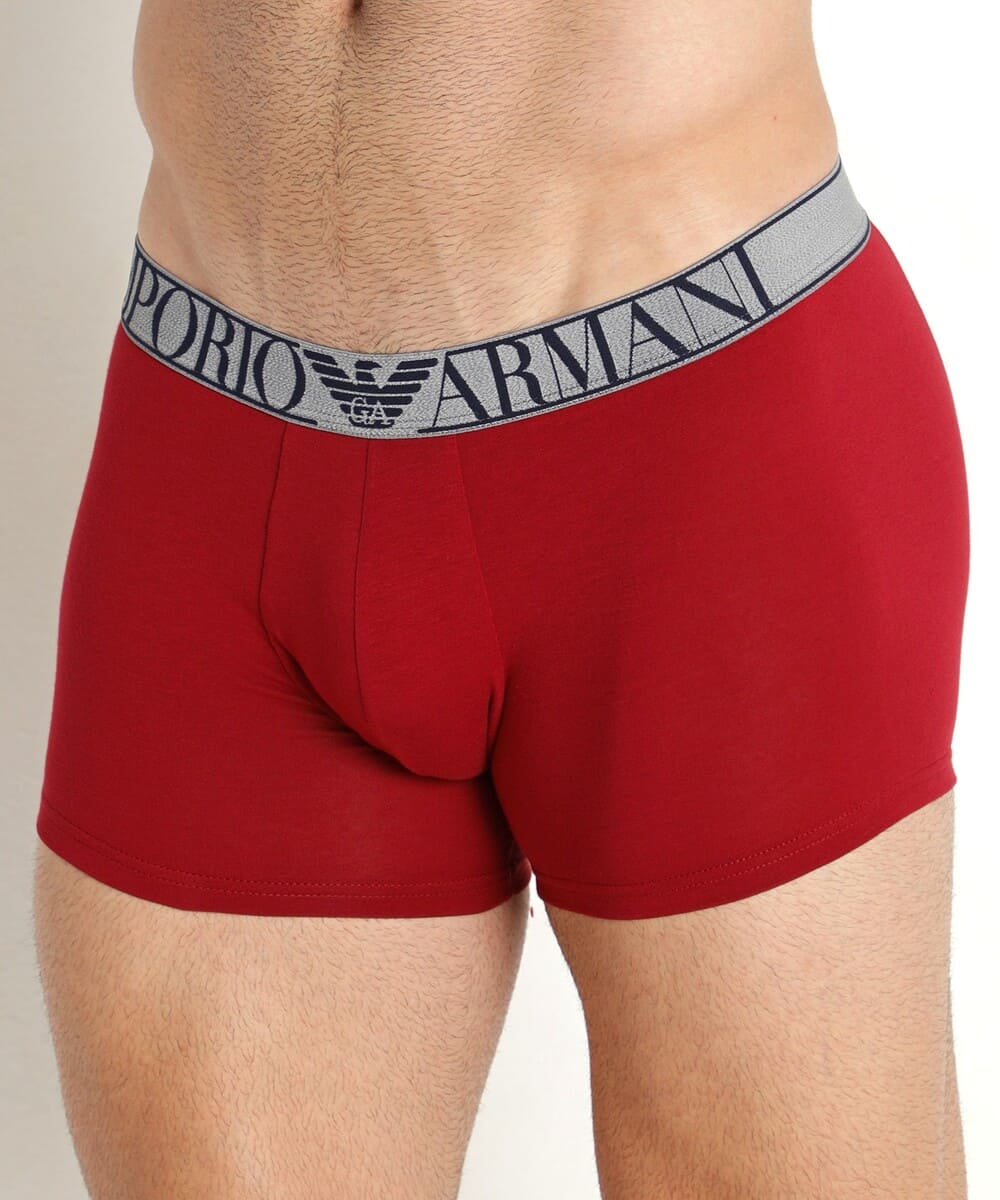 Мужские трусы боксеры из эластичного хлопка Emporio Armani 111769 2F720