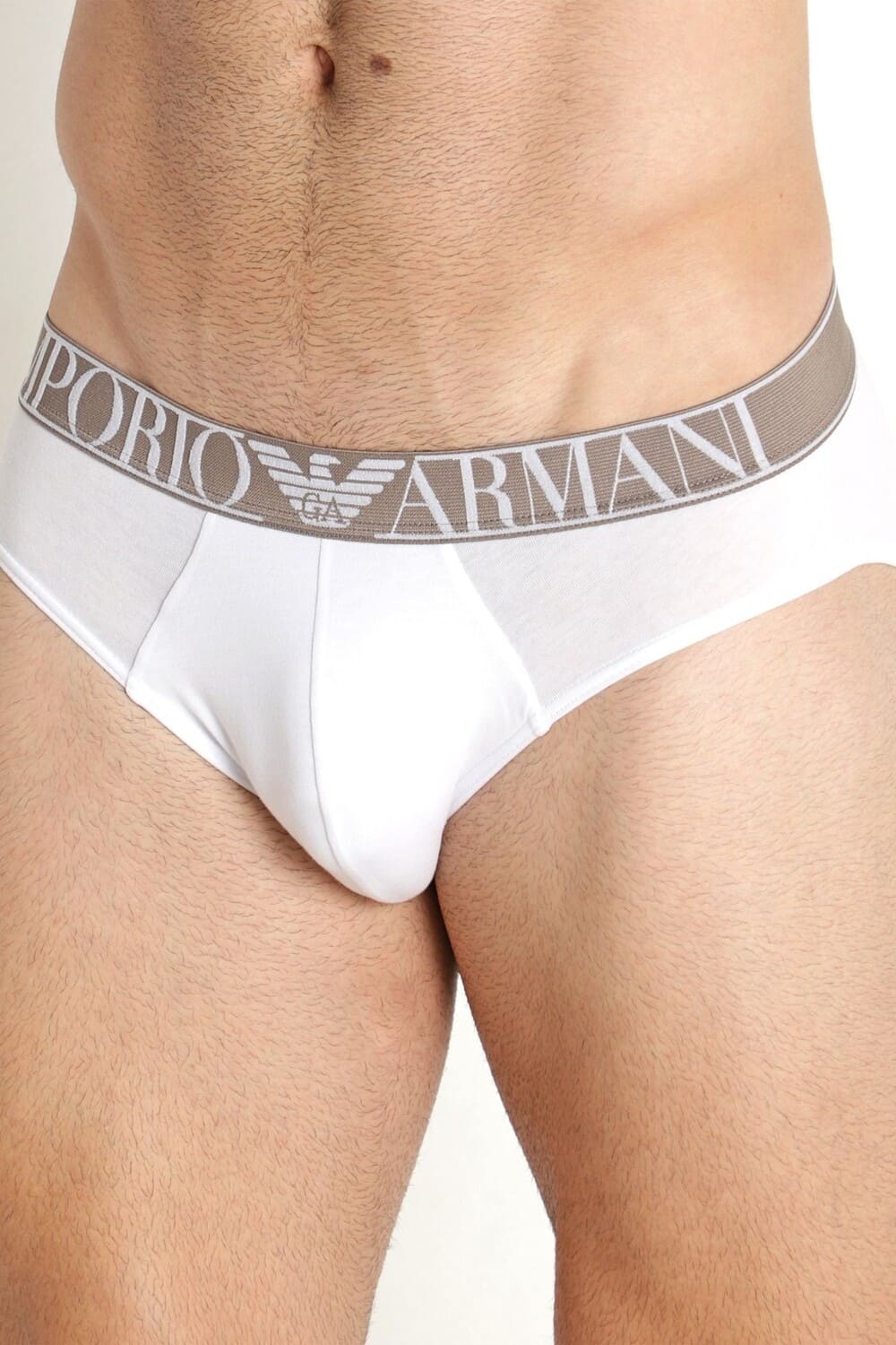 Мужские трусы слипы из эластичного хлопка Emporio Armani 111733 2F720