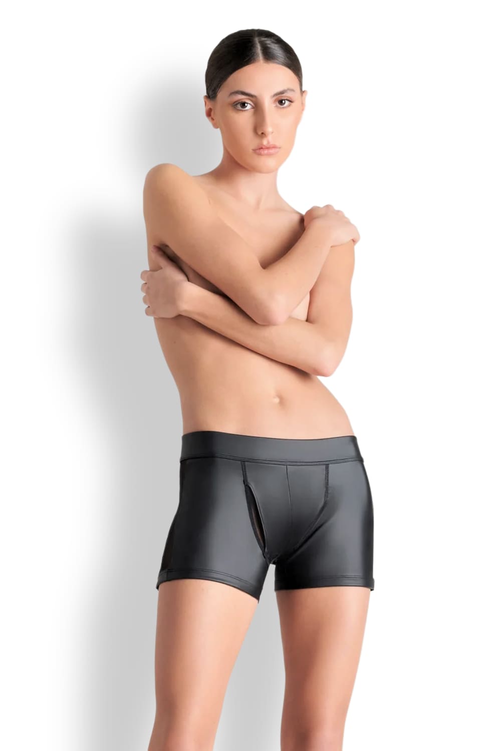 Боксеры из матовой кожи Maison Close 561459