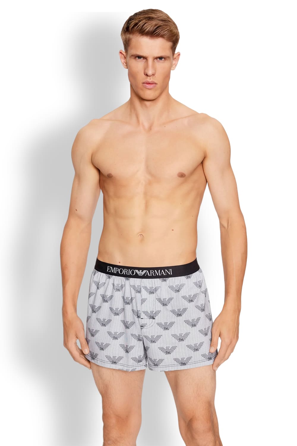 Мужские трусы боксеры из хлопка Emporio Armani 112072 3F504