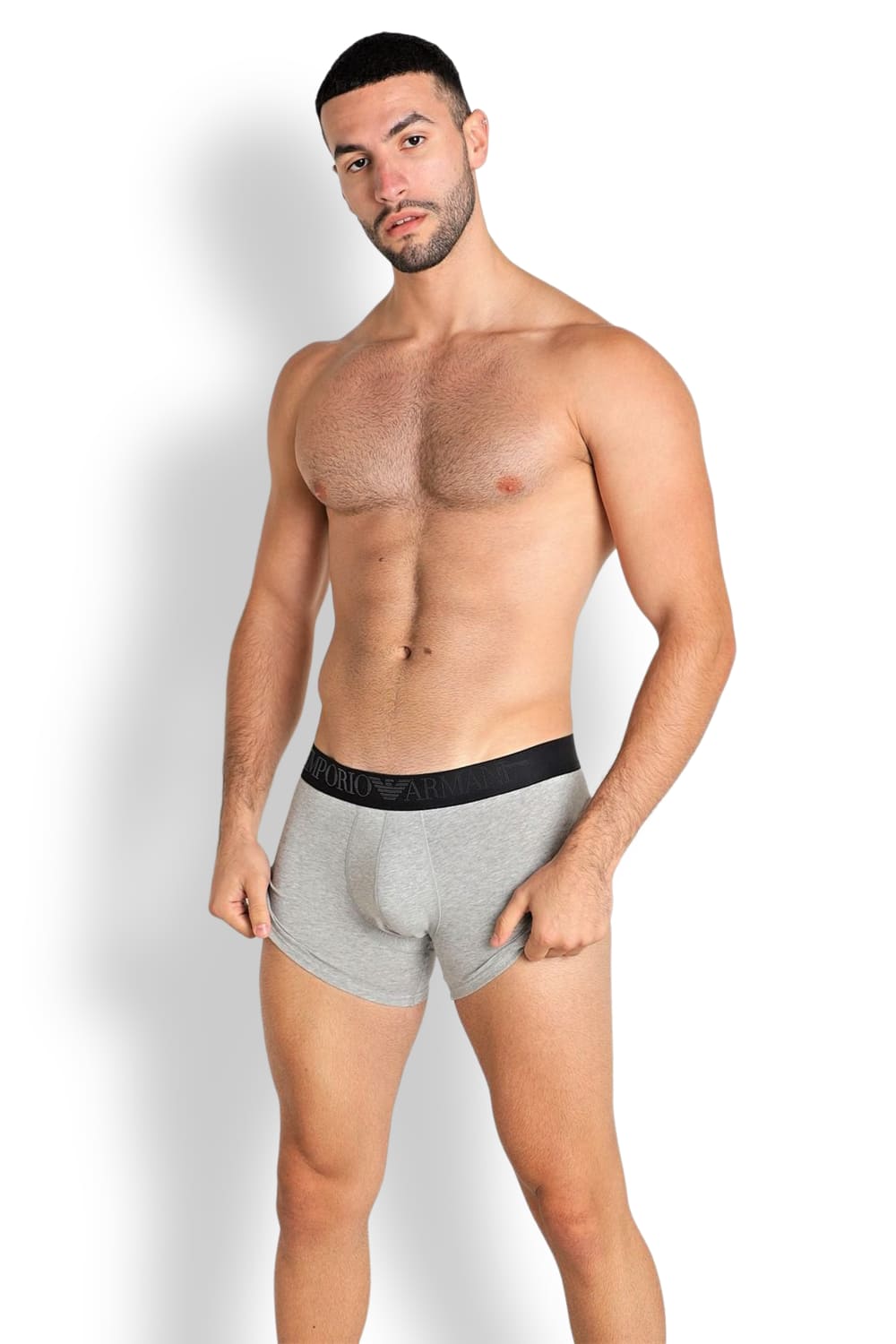 Мужские трусы боксеры из эластичного хлопка Emporio Armani 111776 3F755