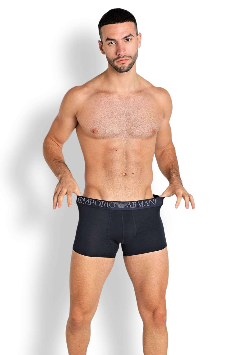 Мужские трусы боксеры из эластичного хлопка Emporio Armani 111776 3F755