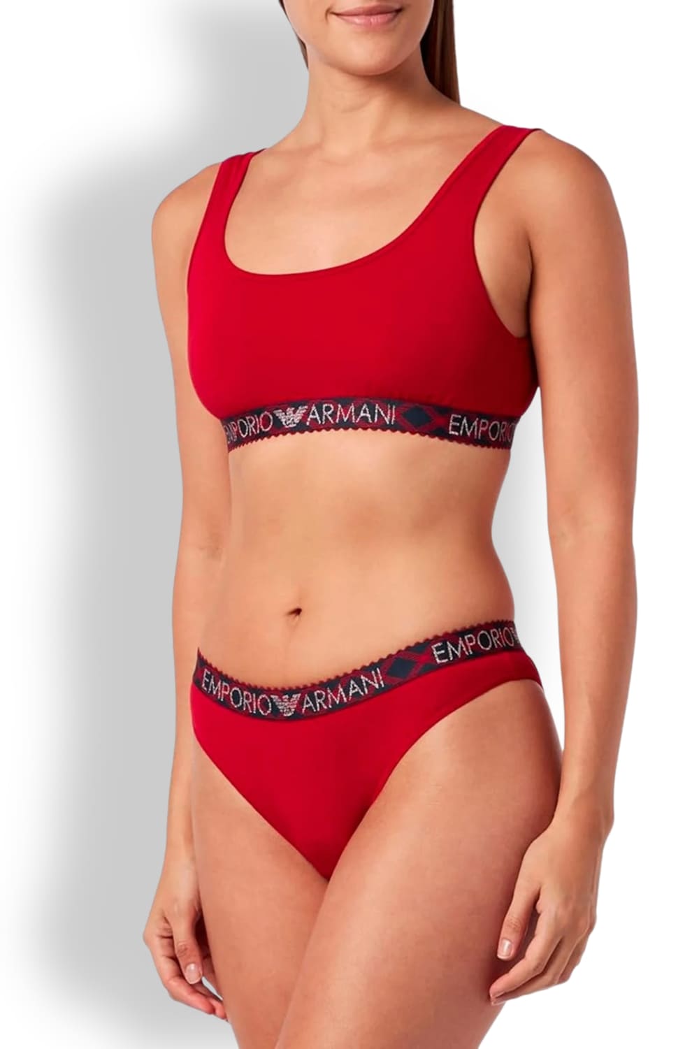 Комплект из бюстгальтера с мягкой чашкой и трусиков бразилиано Emporio Armani 164758 3F225