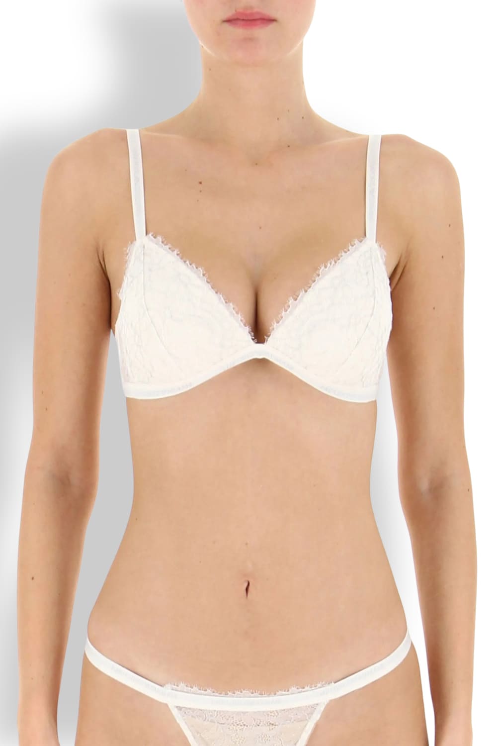 Кружевной бюстгальтер  с треугольными чашечками Emporio Armani 164298 3F207