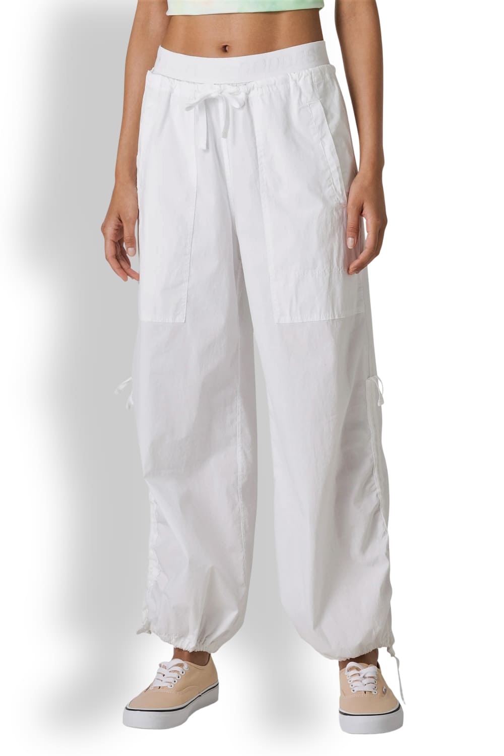 Легкие брюки из хлопка с завязками DEHA D02356