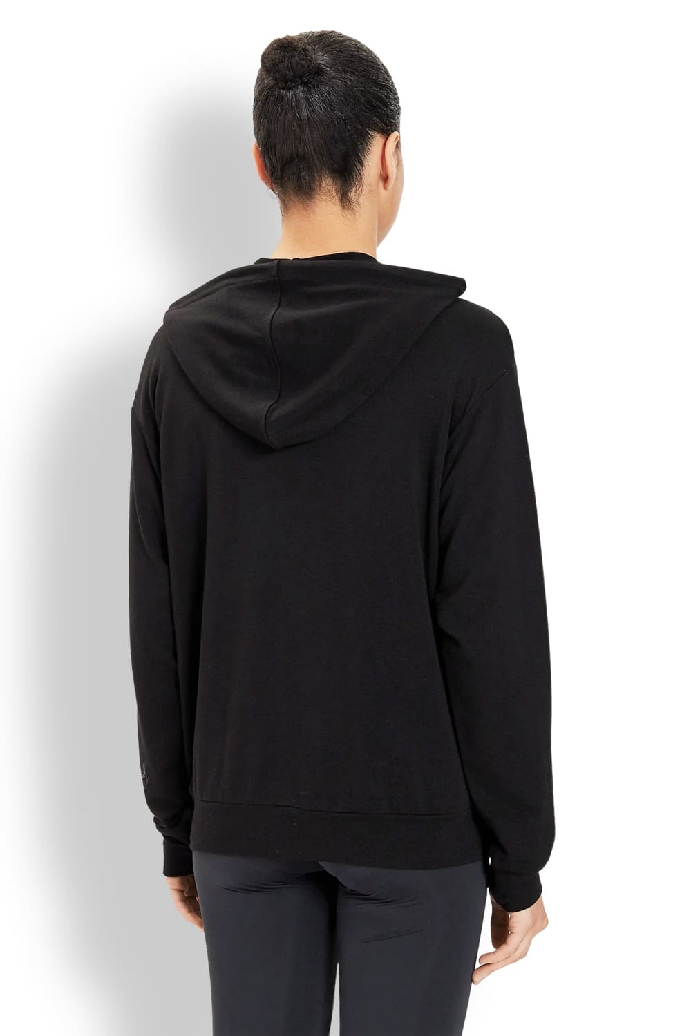 Женская толстовка с капюшоном на молнии из вискозы Emporio Armani 164761 4R272