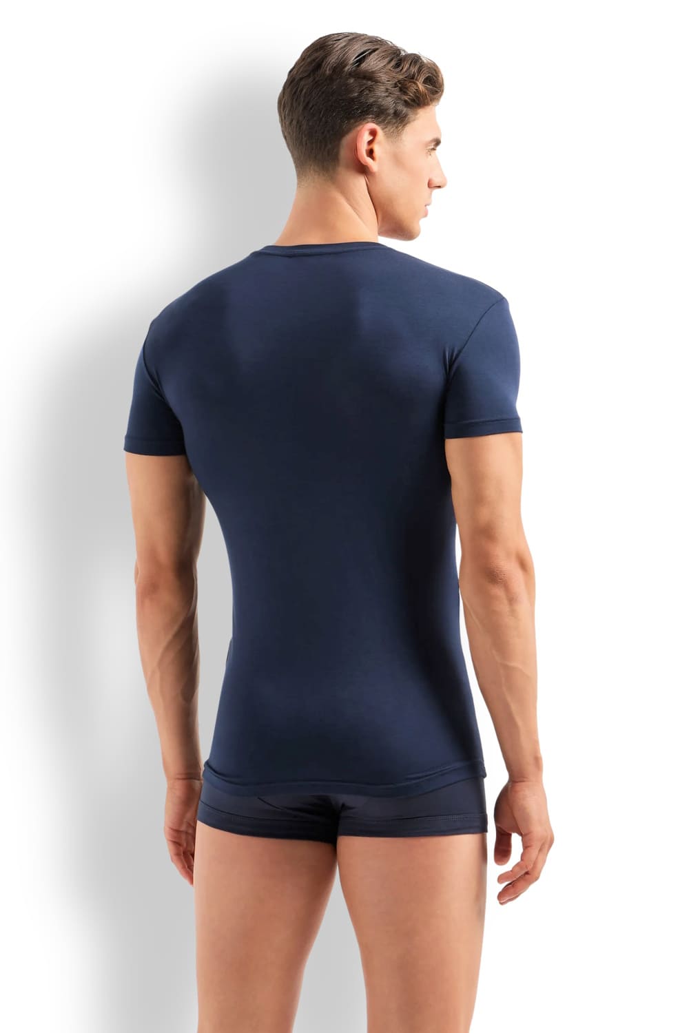 Мужская футболка для отдыха из эковискозы Emporio Armani 111670 4R733