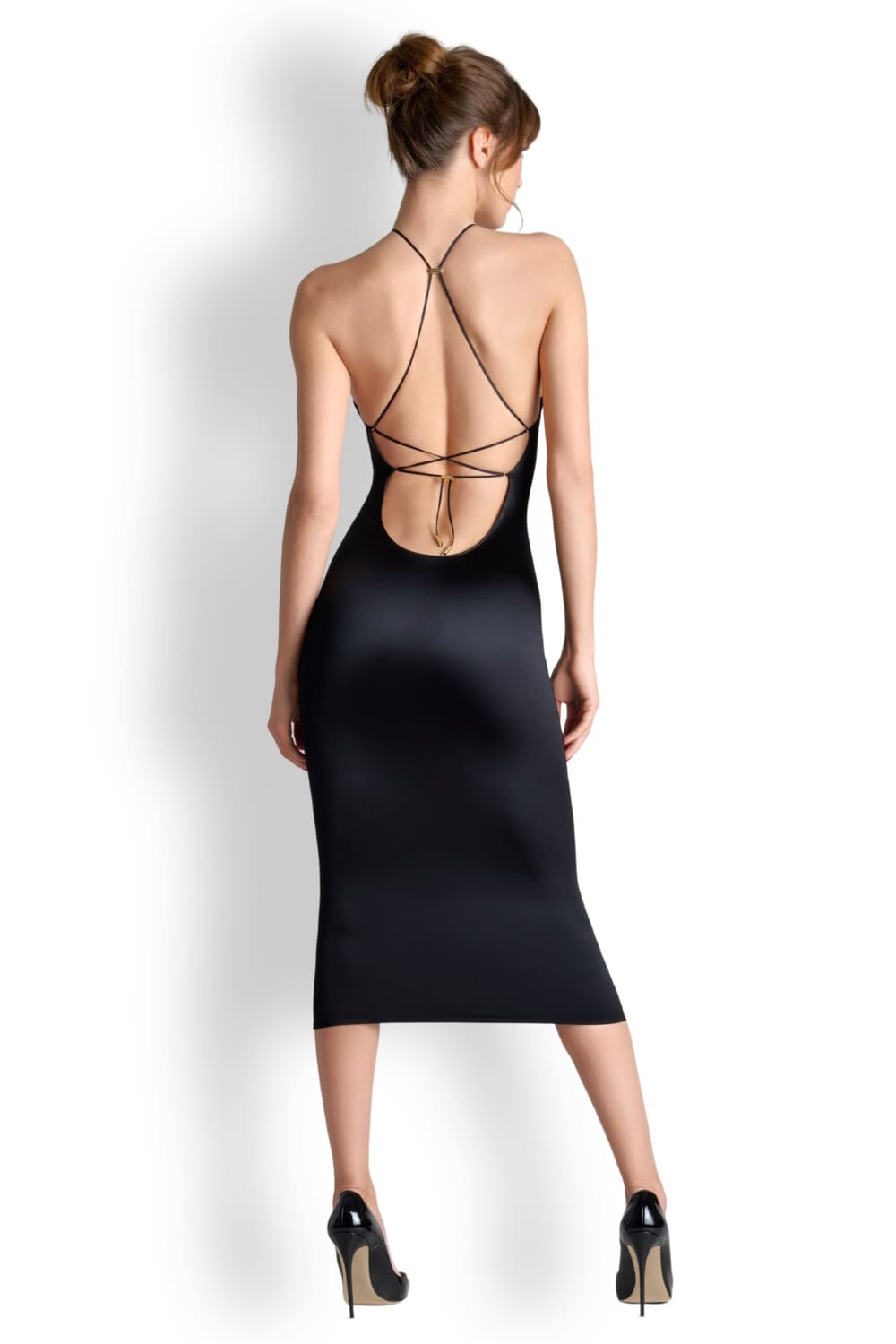 Миди-платье с открытой спиной Maison Close 562853