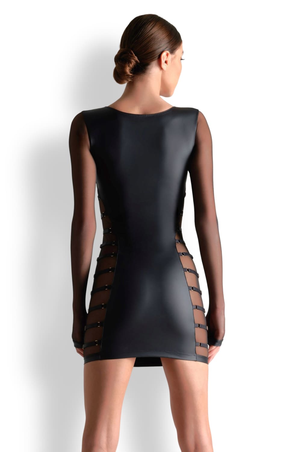 Мини-платье с длинным рукавом Maison Close 561454