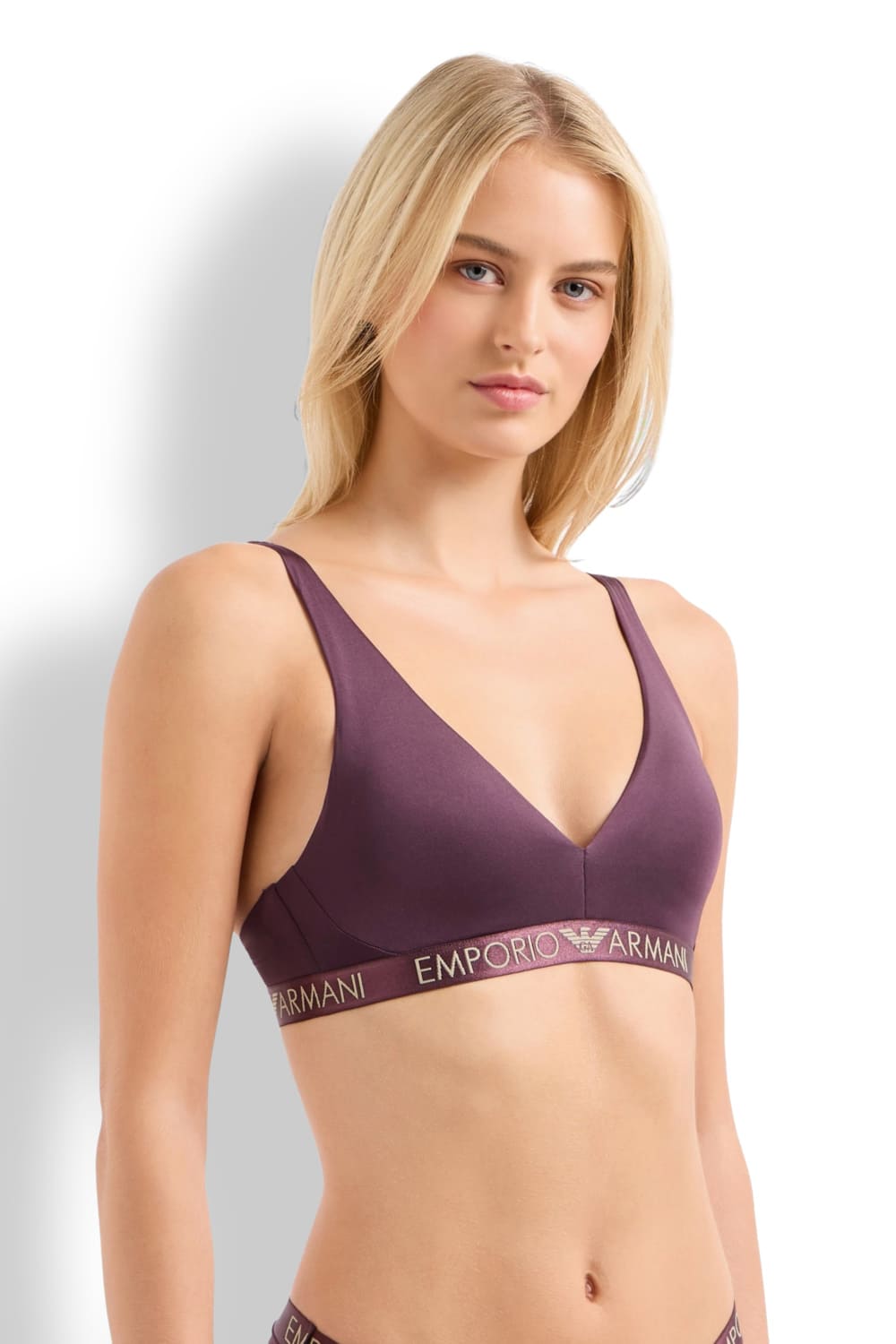 Бюстгальтер бралетт со съемными чашками Emporio Armani 164530 4F235