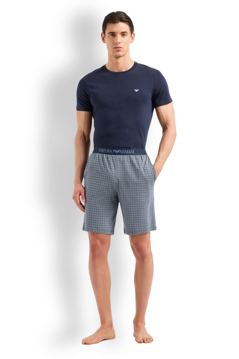 Пижама из хлопкового джерси Emporio Armani 111360 4F567