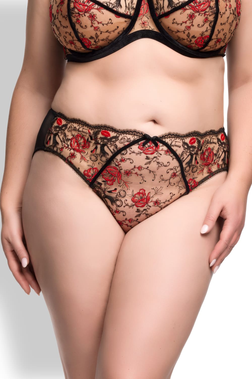 Кружевные трусы слипы с высокой талией Dita Von Teese D21066