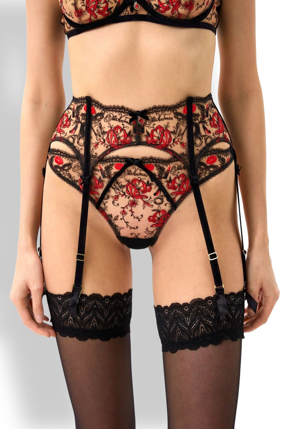 Кружевной пояс для чулок Dita Von Teese D46066