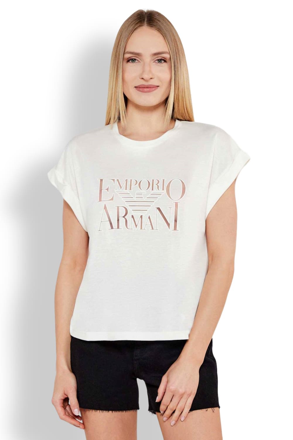 Женская футболка из вискозы Emporio Armani EW000616 AF12187