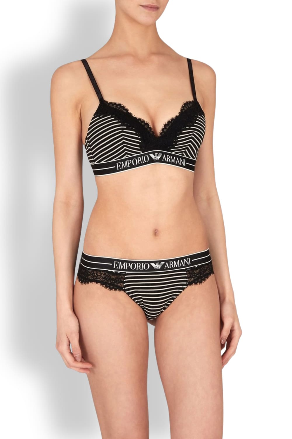 Бюстгальтер с треугольными чашечками Emporio Armani EW000442 AF10885