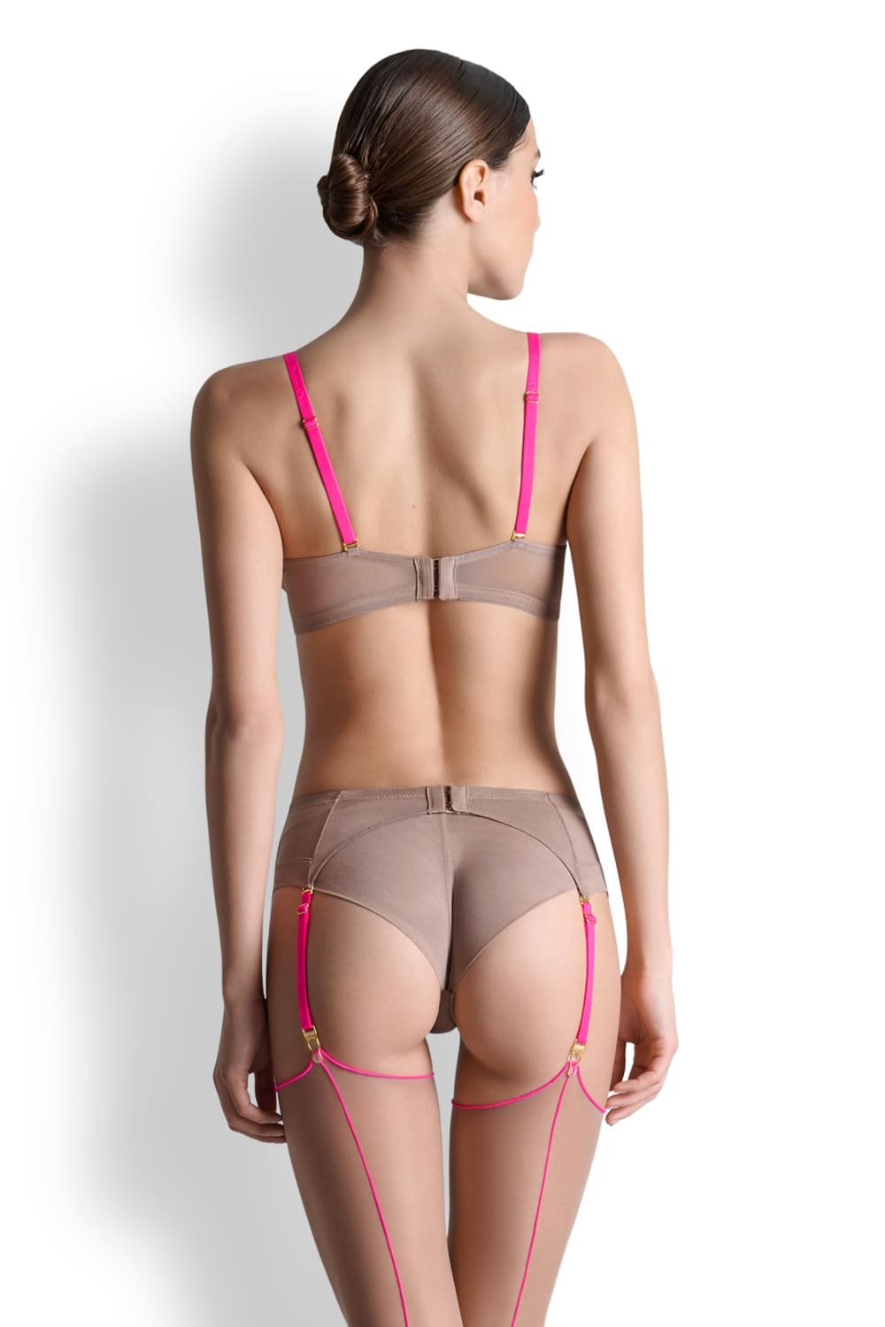 Пояс для чулок c флуоресцентными розовыми подтяжками Maison Close 560255