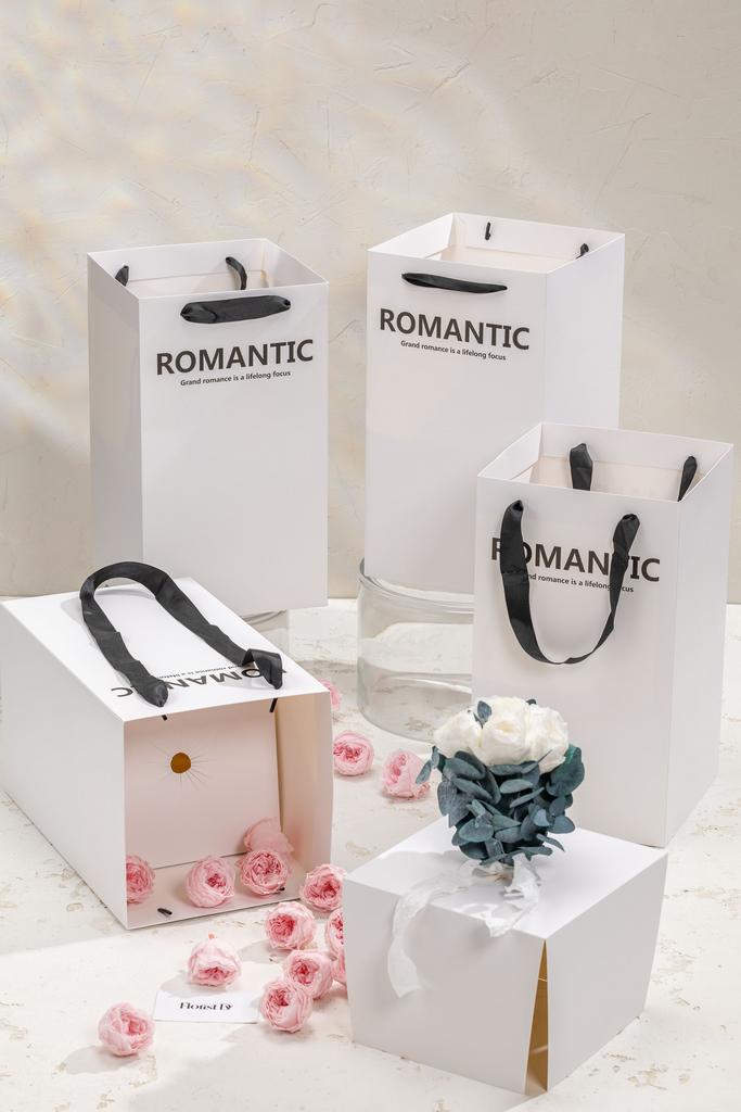 Пакет переноска 'Романтика' из 5-ти штук