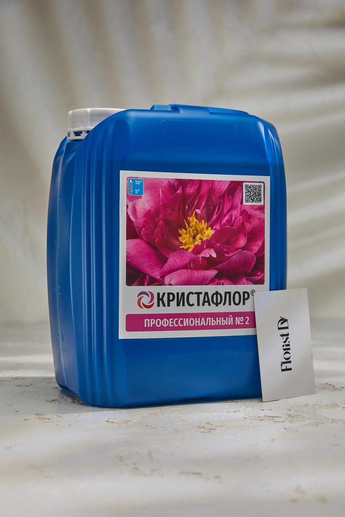 Канистра Кристафлор № 02 профессиональный, подкормка для срез. цветов, 5 л