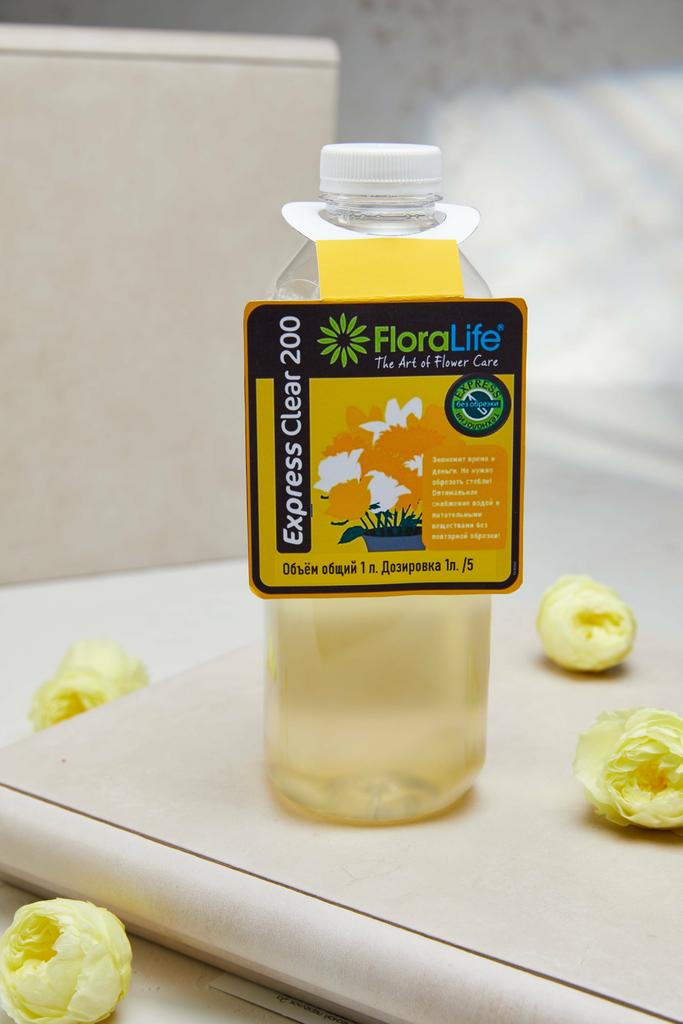 Бутылка Floralife Express Clear ULTRA 200 Подкормка для срез. цветов, 1 л