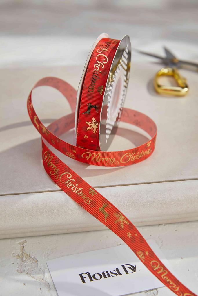 Новогодняя лента - Рождественские олени