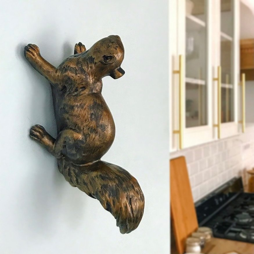 Настенный декор "Белка" (бронза)