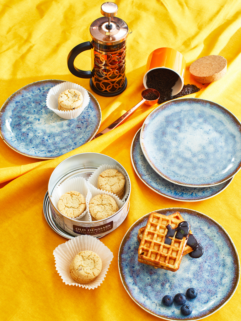 Набор тарелок, 4 шт, Керамика, диаметр 20 см