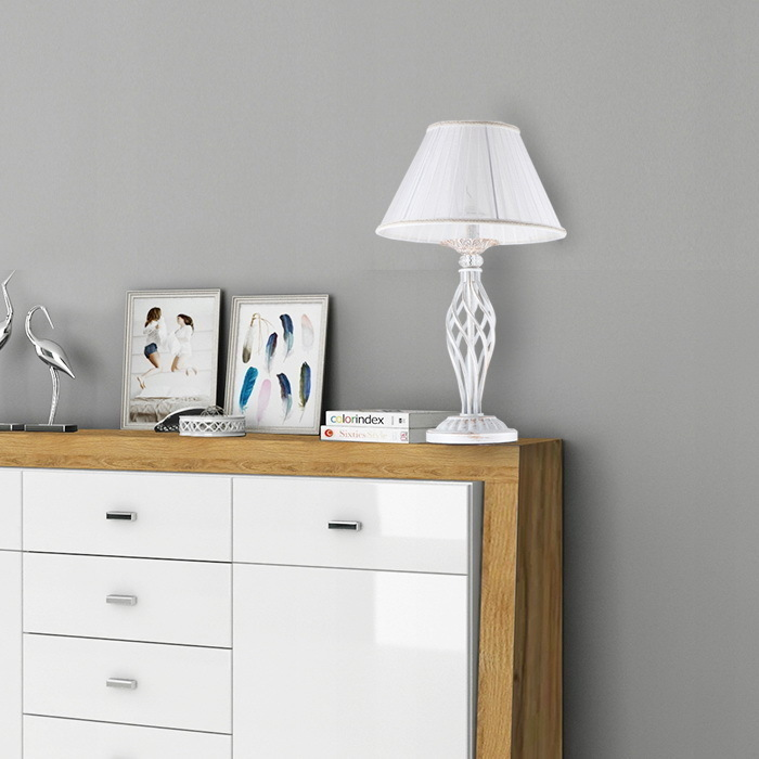 Настольная лампа ЭлисСвет 39329K/1T WT+WT